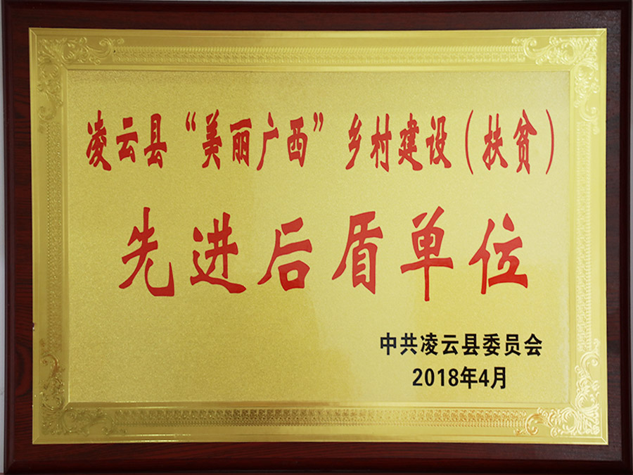 凌云縣“美麗廣西”鄉村建設（扶貧）先進后盾單位